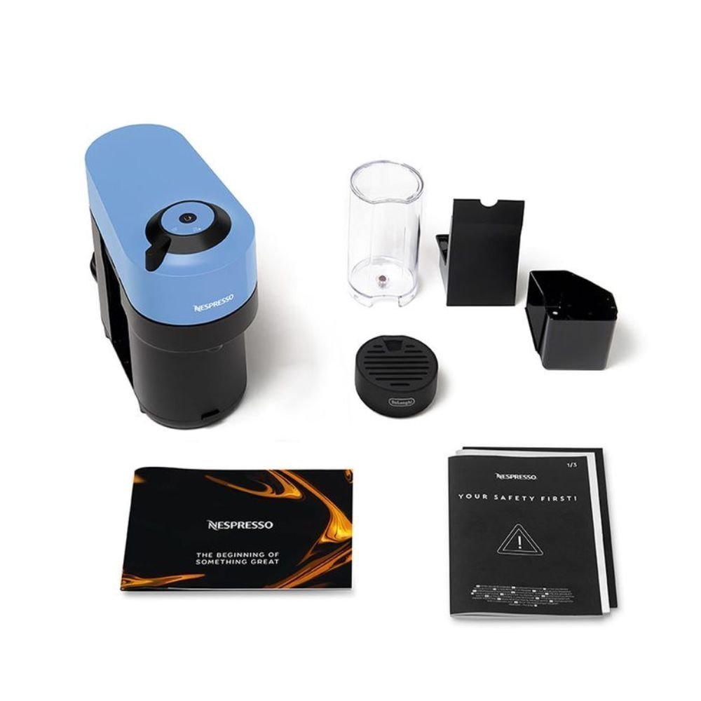 Nespresso Vertuo Pop Μηχανή Καφέ με Centrifusion™ Τεχνολογία & 6 Μεγέθη Ροφημάτων για Κάψουλες Vertuo,19bar, Pacific Blue