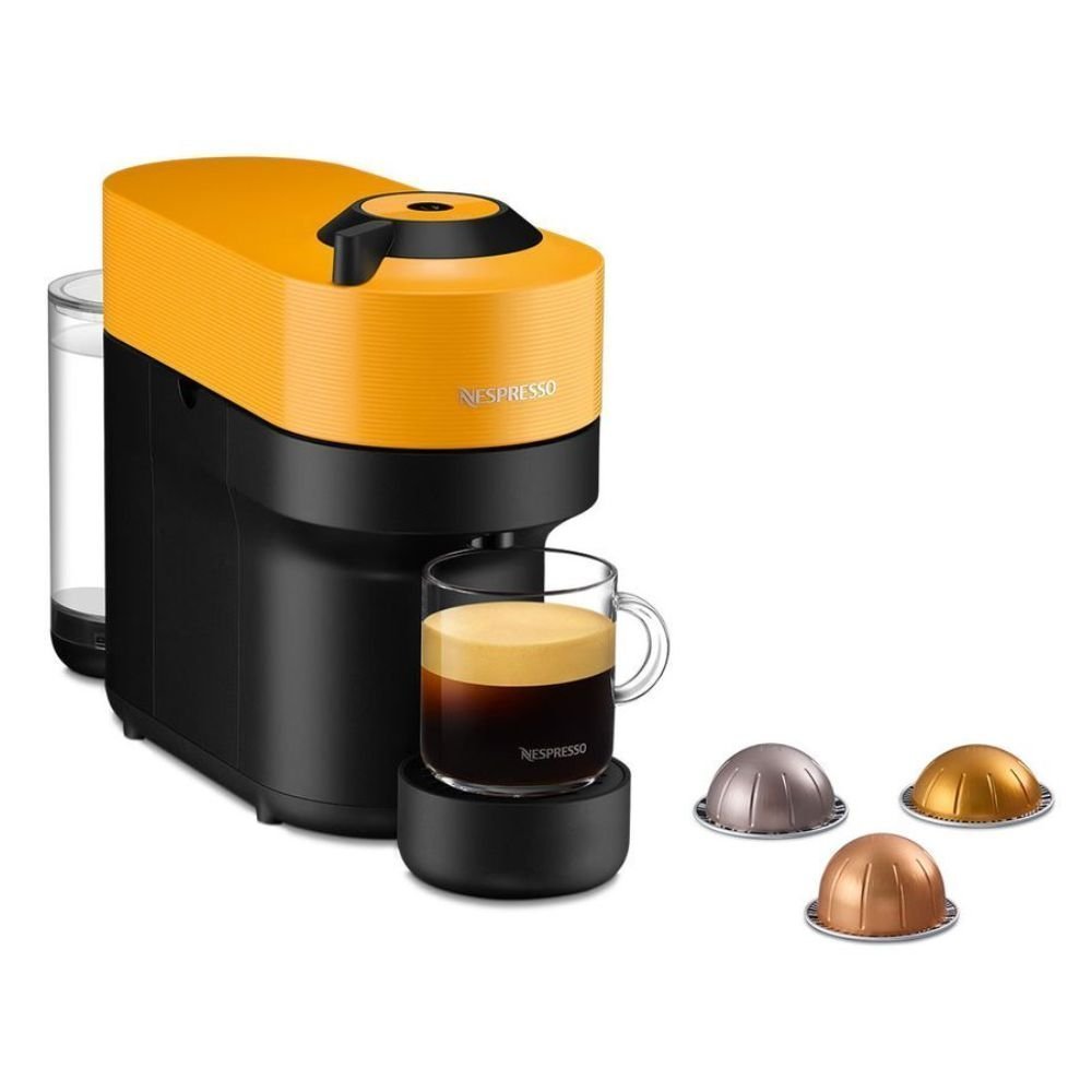 Nespresso Vertuo Pop Μηχανή Καφέ με Centrifusion™ Τεχνολογία & 6 Μεγέθη Ροφημάτων για Κάψουλες Vertuo,19bar, Mango Yellow