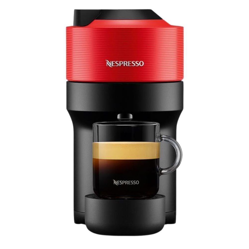 Nespresso Vertuo Pop Μηχανή Καφέ με Centrifusion™ Τεχνολογία & 6 Μεγέθη Ροφημάτων για Κάψουλες Vertuo,19bar, Spicy Red