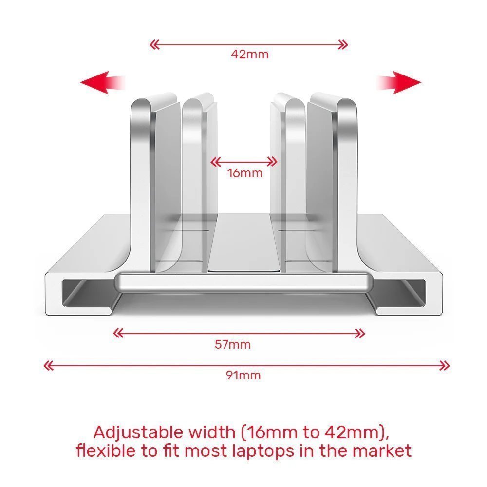 Unitek Stand for Laptop Adjustable Vertical Holder OT172GY