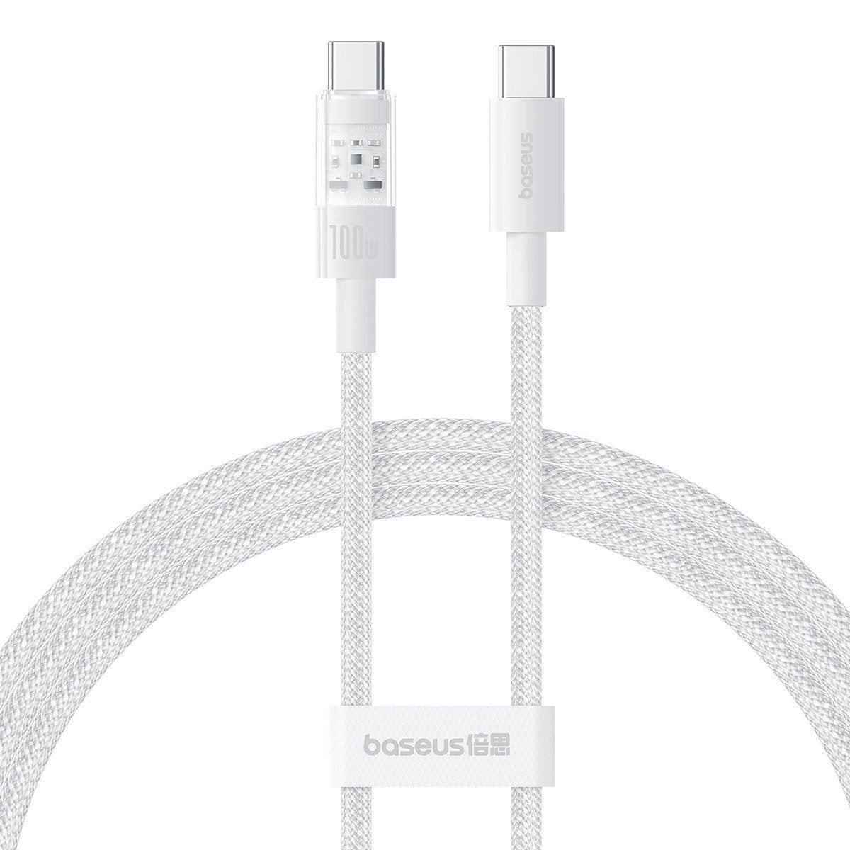 Baseus Cable USB-C to USB-C Gem Series 100W 2.0m White