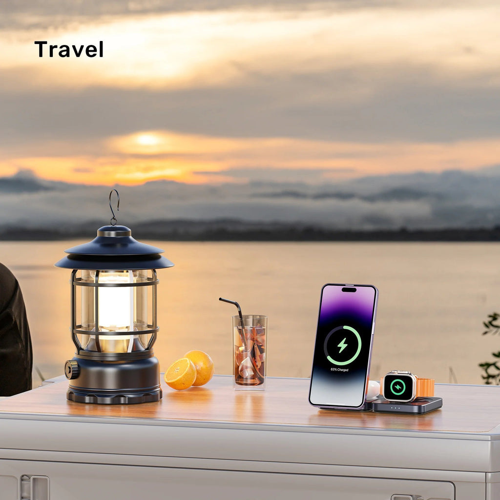Unitek Charge Wireless Qi2 15W Foldable 3-in-1 Charging Station P1300A