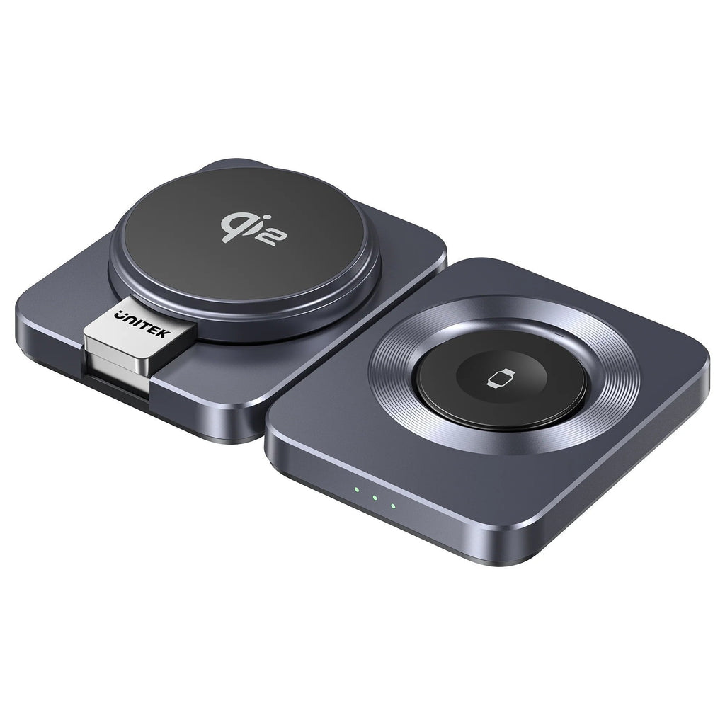 Unitek Charge Wireless Qi2 15W Foldable 3-in-1 Charging Station P1300A