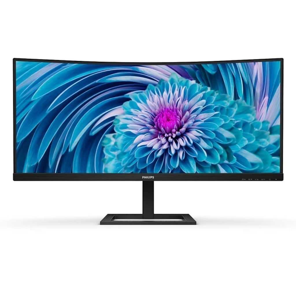 PHILIPS E Line Οθόνη 34″ UltraWide Κυρτή WQHD (3440×1440) με USB-C Power Delivery 65W, VA Panel & AMD FreeSync™ Premium, Μαύρο 346E2CUAE/00
