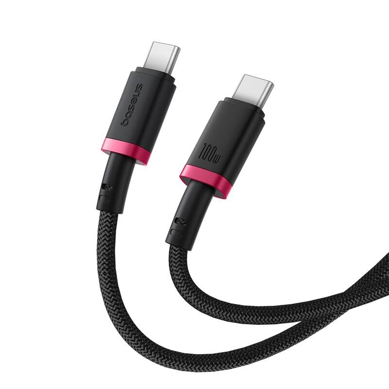 Baseus Cable USB-C to USB-C Dura Braided 1.0m 100W Black+Red