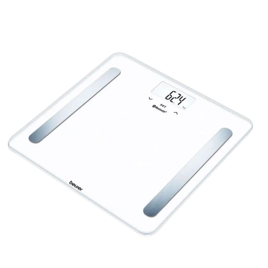 Beurer Pure Bluetooth Διαγνωστική Ζυγαριά Μπάνιου με Ανάλυση Σώματος και Σύνδεση Bluetooth BF 600 Λευκό