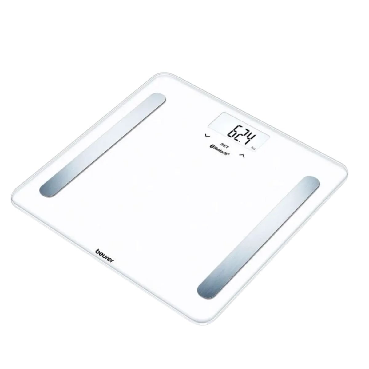 Beurer Pure Bluetooth Διαγνωστική Ζυγαριά Μπάνιου με Ανάλυση Σώματος και Σύνδεση Bluetooth BF 600 Λευκό