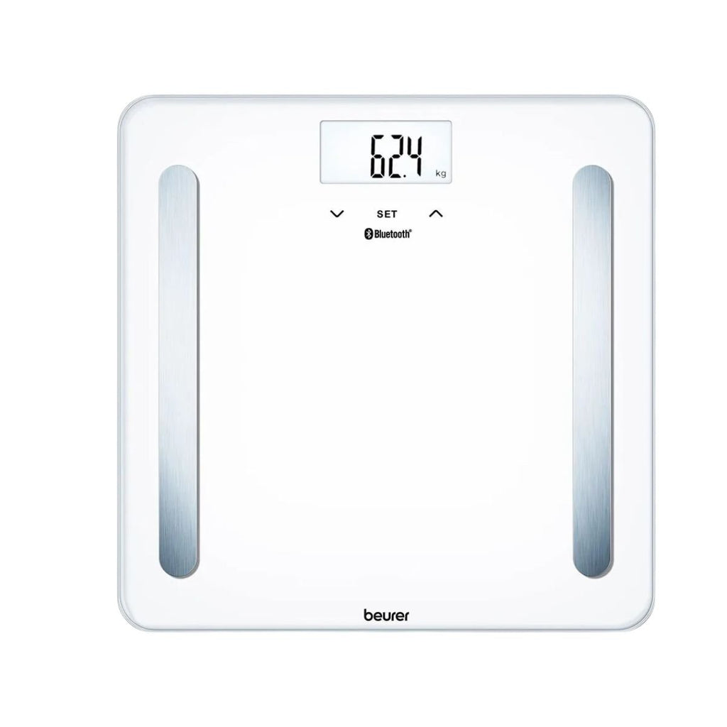 Beurer Pure Bluetooth Διαγνωστική Ζυγαριά Μπάνιου με Ανάλυση Σώματος και Σύνδεση Bluetooth BF 600 Λευκό