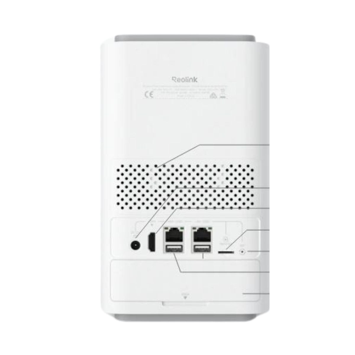 Reolink Home Hub Pro Κεντρικός Κόμβος Ασφαλείας με Ενσωματωμένο HDD 2TB, Υποστήριξη έως 24 Κάμερες & Wi-Fi 6