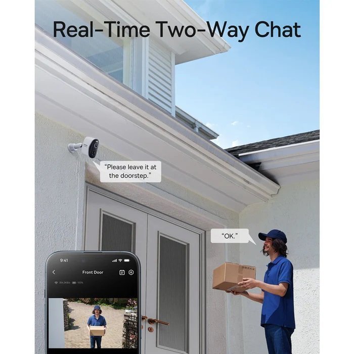 Baseus Security N1 Plus Outdoor Camera 2K Full Color White