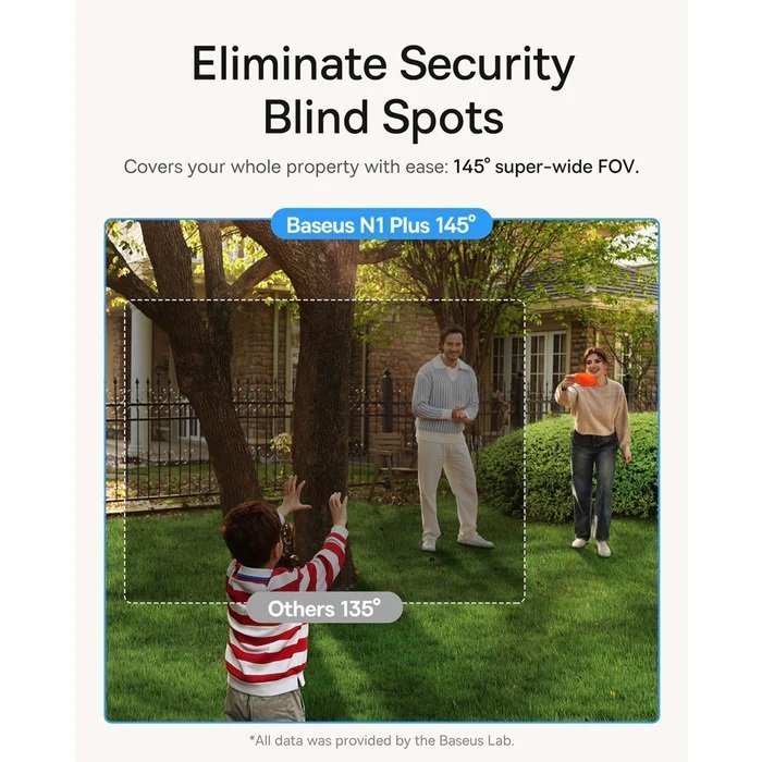 Baseus Security N1 Plus Outdoor Camera 2K Full Color White