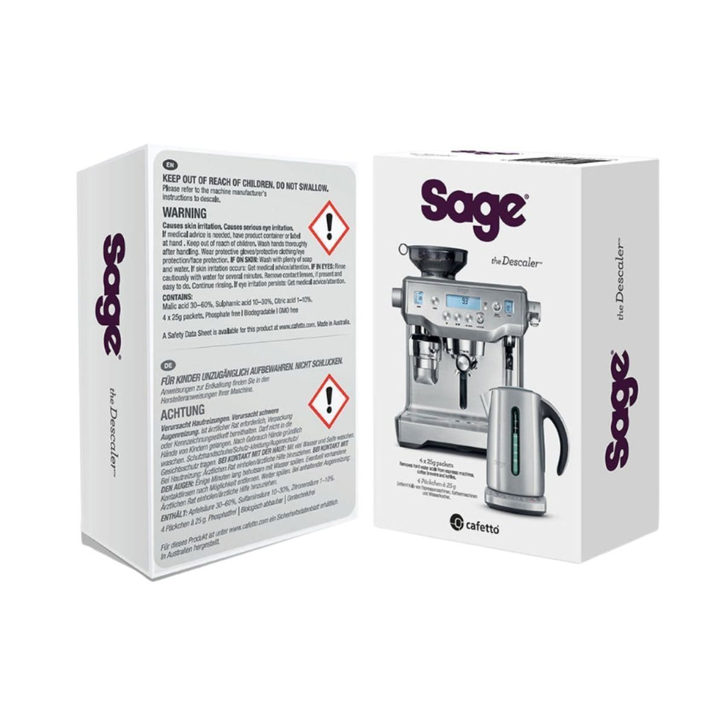 SAGE The Descaler™ Σετ Αφαλάτωσης 4 Τεμαχίων για Καφετιέρες & Βραστήρες Sage, BES007UK
