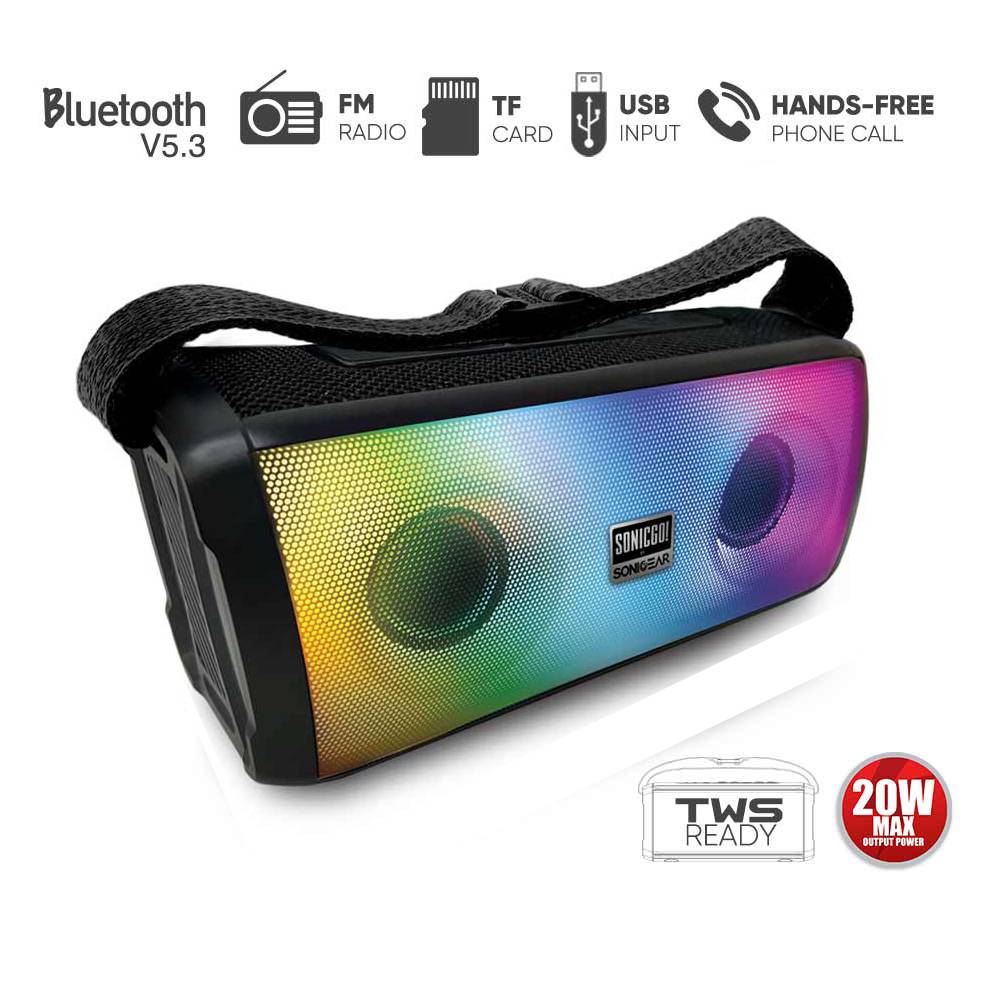 SonicGear Portable Speaker BT/RGB SONICGO!3