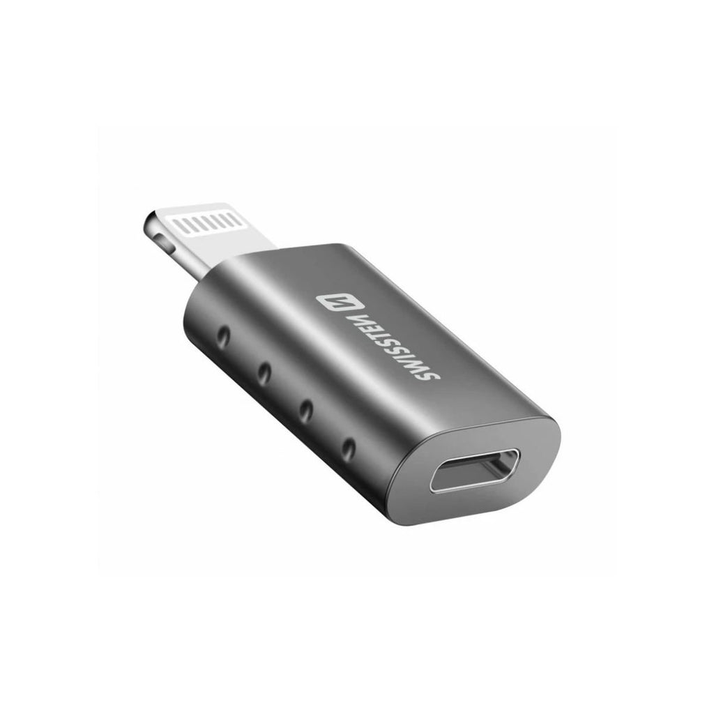 SWISSTEN OTG Adapter Lightning σε USB-C με Υποστήριξη Μεταφοράς Δεδομένων & Φόρτισης 55500400