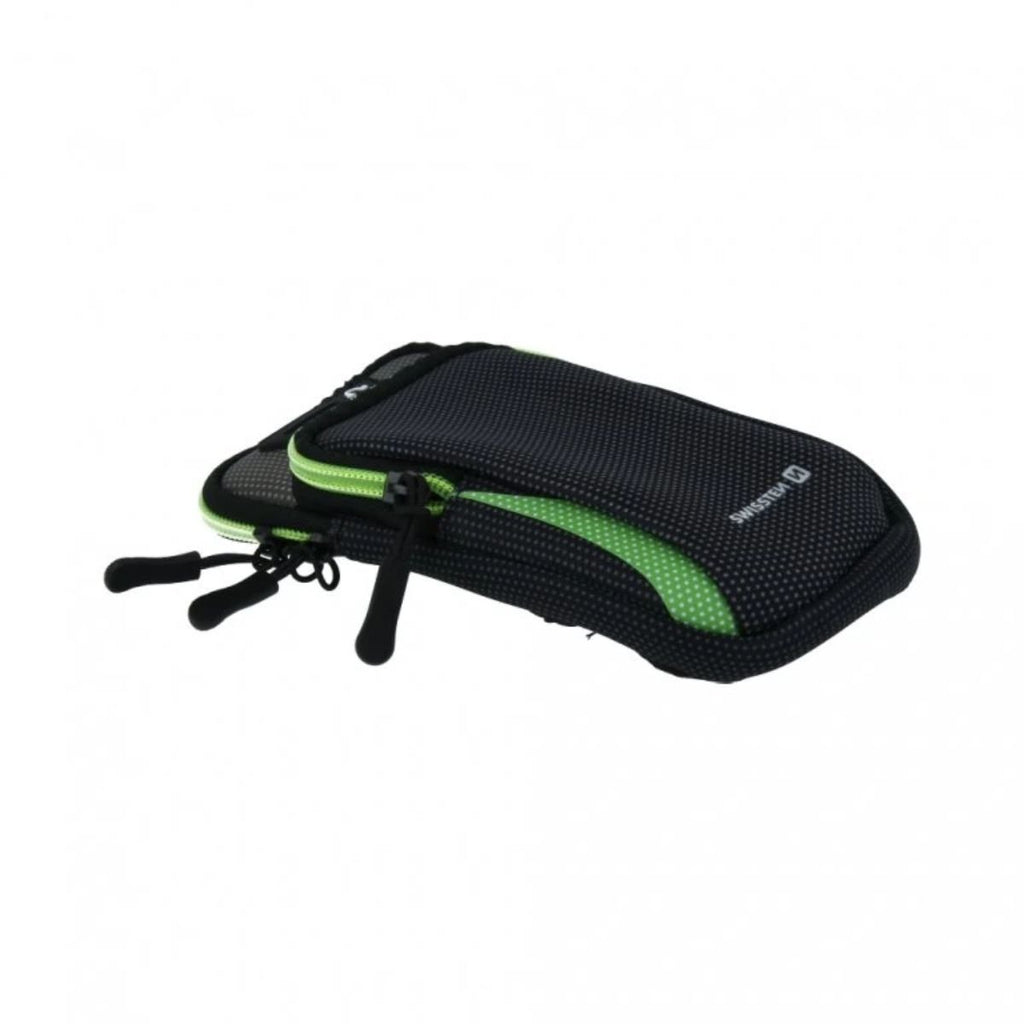SWISSTEN ArmBag Αθλητική Θήκη Μπράτσου για Smartphone έως 6.7″ με Ανακλαστικά Στοιχεία 32903500 Μαύρο