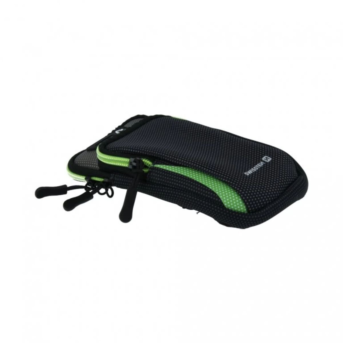 SWISSTEN ArmBag Αθλητική Θήκη Μπράτσου για Smartphone έως 6.7″ με Ανακλαστικά Στοιχεία 32903500 Μαύρο