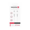 Swissten USB-C σε USB-C Power Delivery Καλώδιο 5A (100W) για Laptop 2.5m 71506530 Άσπρο