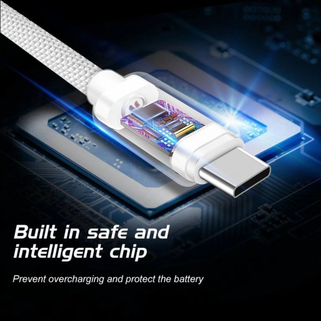 Swissten USB-C σε USB-C Braided Καλώδιο 3A με Ανοδιωμένο Αλουμίνιο 1.2m 71527201 Μαύρο