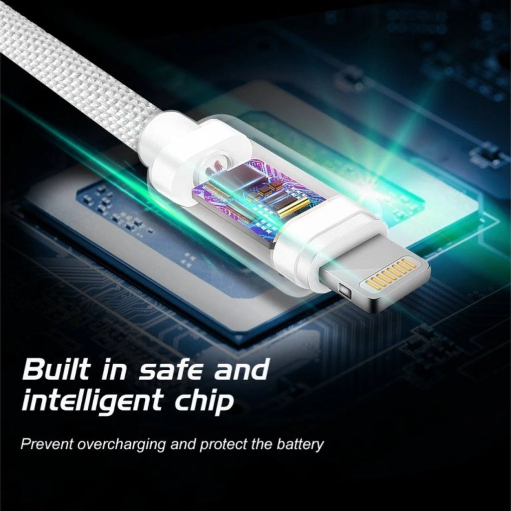 Swissten USB-A σε Micro USB Braided Καλώδιο 3A με Ανοδιωμένους Συνδέσμους 2m Ασημί