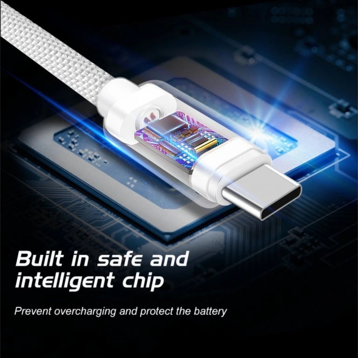 Swissten USB-A σε USB-C Braided Καλώδιο 3A με Μεταλλικούς Συνδέσμους 3m 71527900 Μαύρο