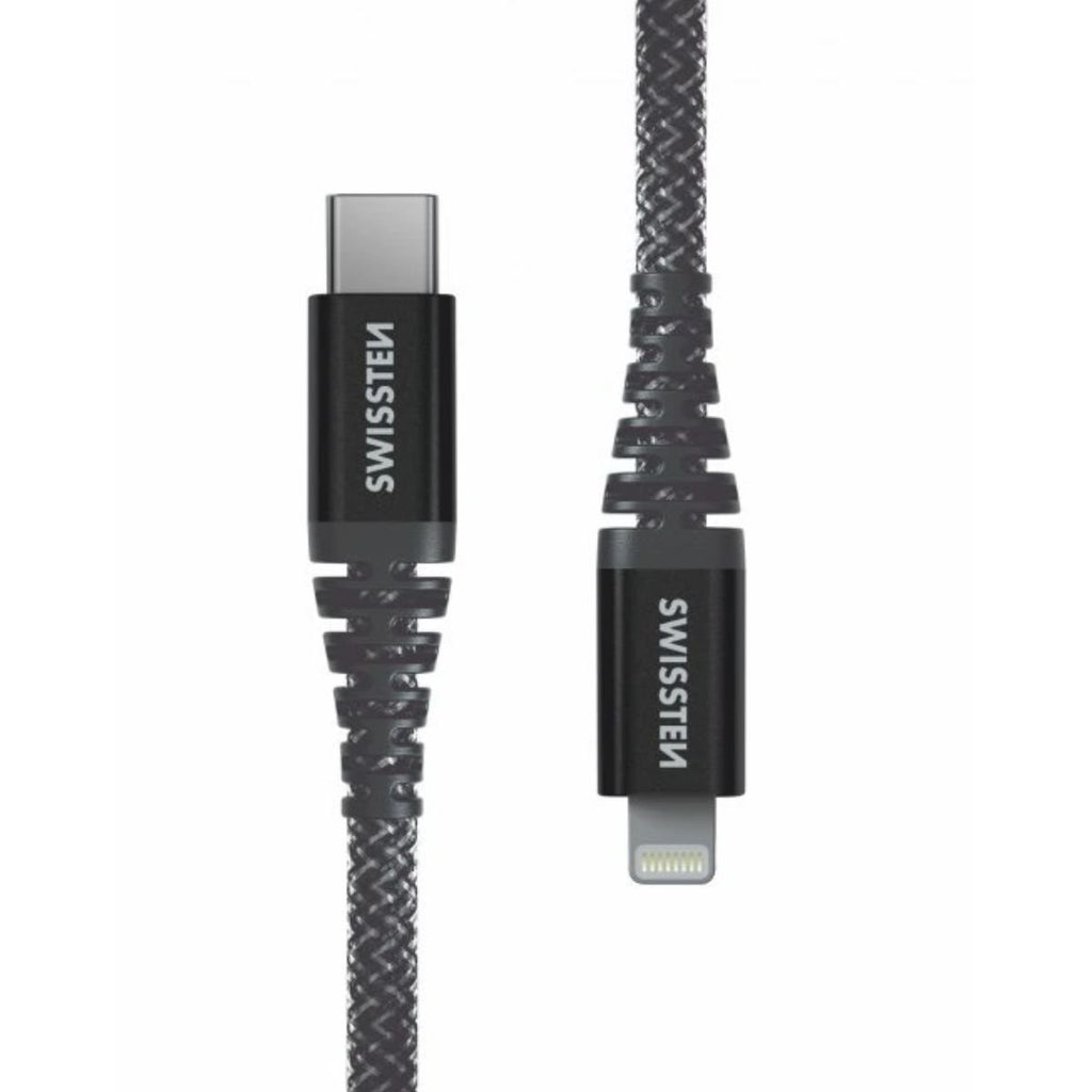 Swissten KEVLAR Καλώδιο USB-C σε Lightning 60W (3A) Extra Durable 1.5m 71544010