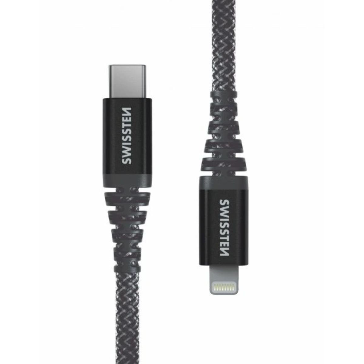 Swissten KEVLAR Καλώδιο USB-C σε Lightning 60W (3A) Extra Durable 1.5m 71544010