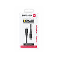 Swissten KEVLAR Καλώδιο USB-C σε USB-C 60W (3A) Extra Durable 1.5m 71542010 Μαύρο