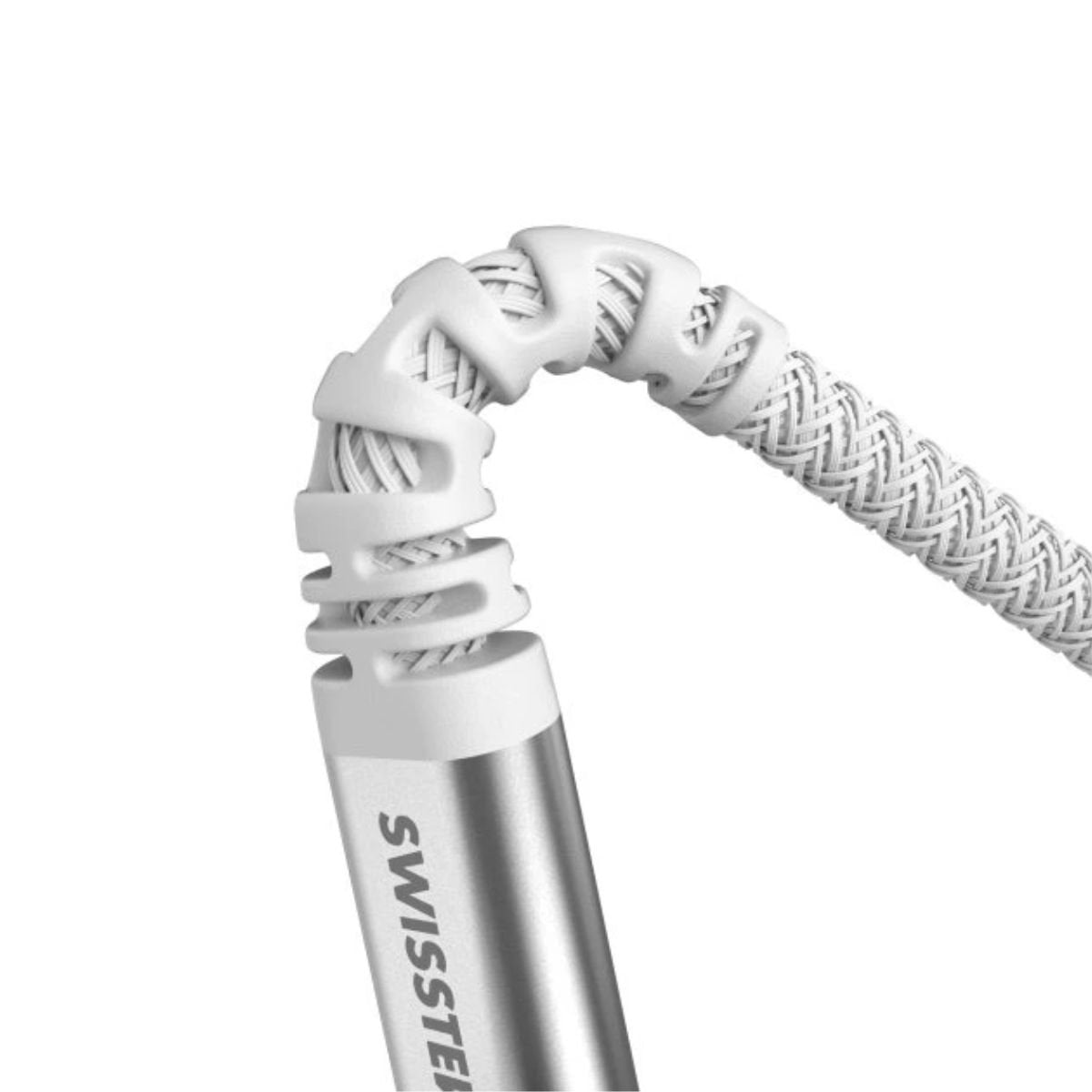 Swissten KEVLAR Καλώδιο USB-A σε USB-C 60W (3A) Extra Durable 1.5m 71541011 Άσπρο