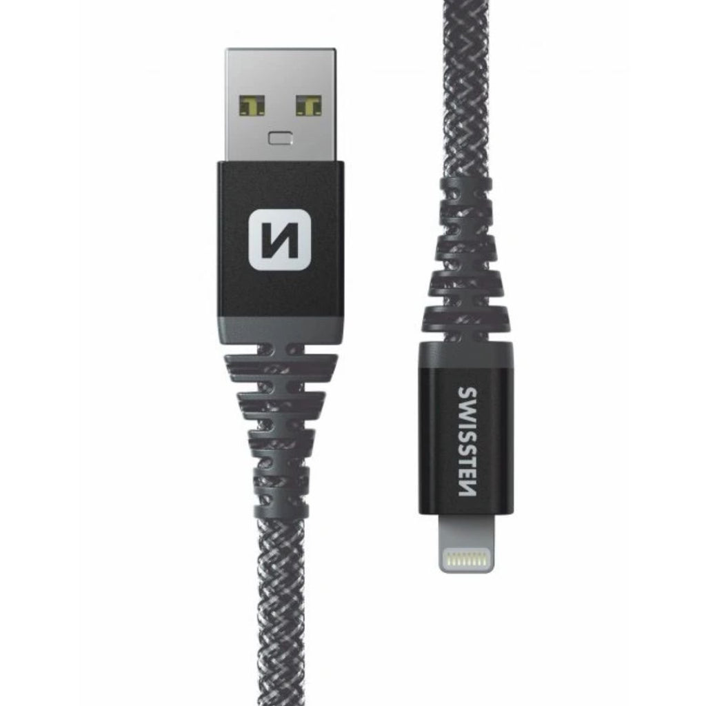 Swissten KEVLAR Καλώδιο USB σε Lightning 60W (3A) Extra Durable 1.5m 71543010