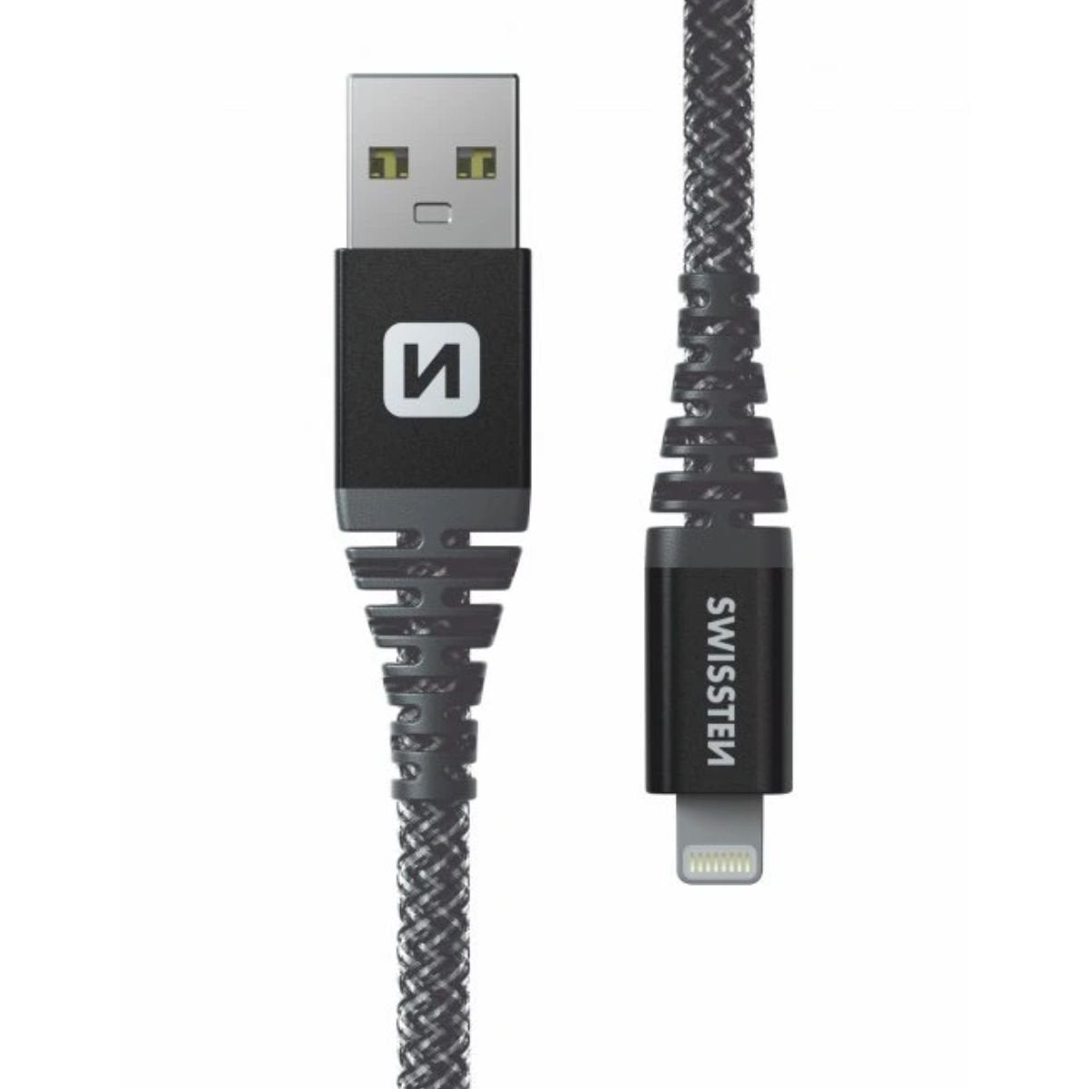 Swissten KEVLAR Καλώδιο USB σε Lightning 60W (3A) Extra Durable 1.5m 71543010