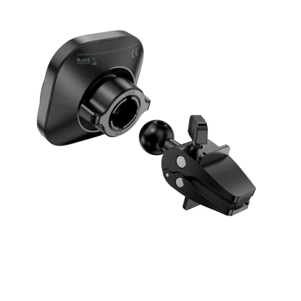 Swissten MagStick Μαγνητική Βάση Αυτοκινήτου για Αεραγωγό με Ασύρματη Φόρτιση έως 15W (MagSafe) 65010611