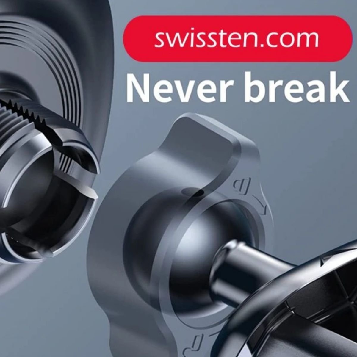 SWISSTEN Βάση Κινητού Αυτοκινήτου MagSafe με Ασύρματη Φόρτιση έως 15W 65010610