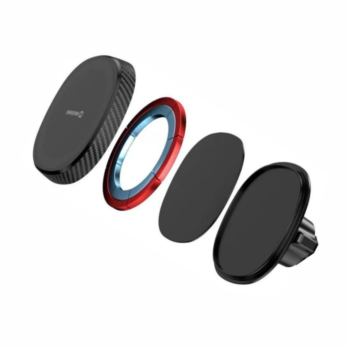 Swissten MagStick Compact Μαγνητική Βάση Κινητού για Αεραγωγό (Συμβατή με MagSafe) 65010800