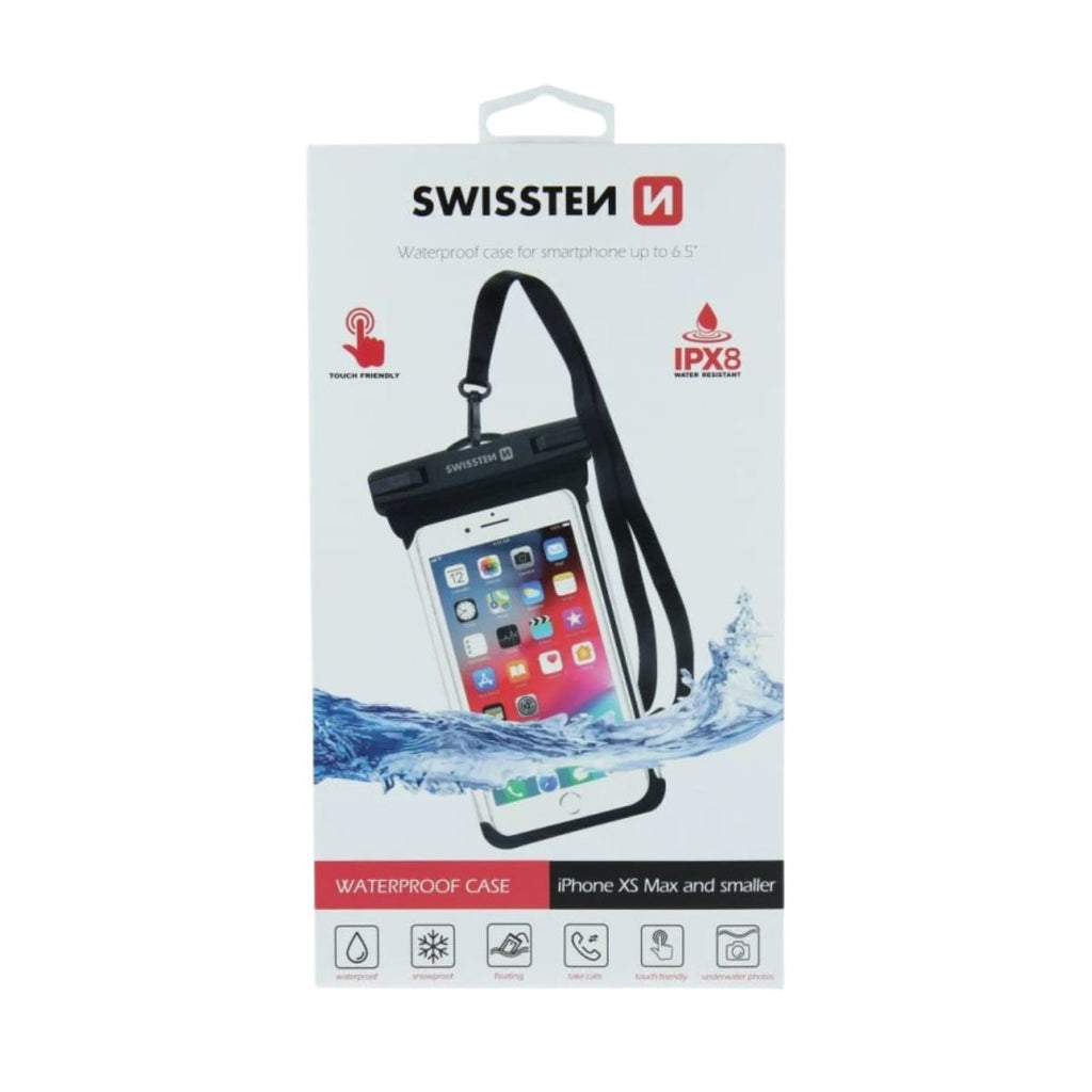 SWISSTEN Αδιάβροχη θήκη IPX8 για Smartphone με Υποστήριξη Οθόνης Αφής