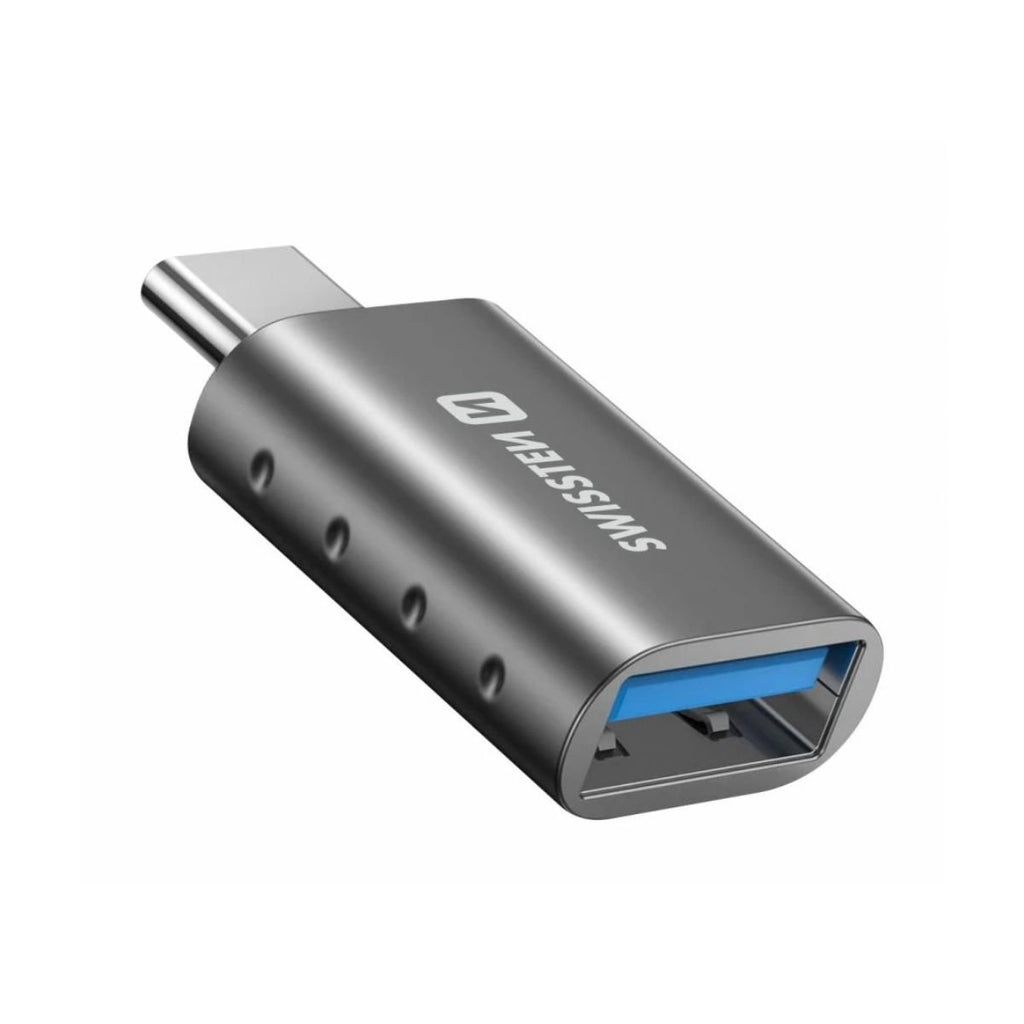 SWISSTEN OTG Adapter USB-C σε USB-A με Υποστήριξη Μεταφοράς Δεδομένων Υψηλής Ταχύτητας 55500100