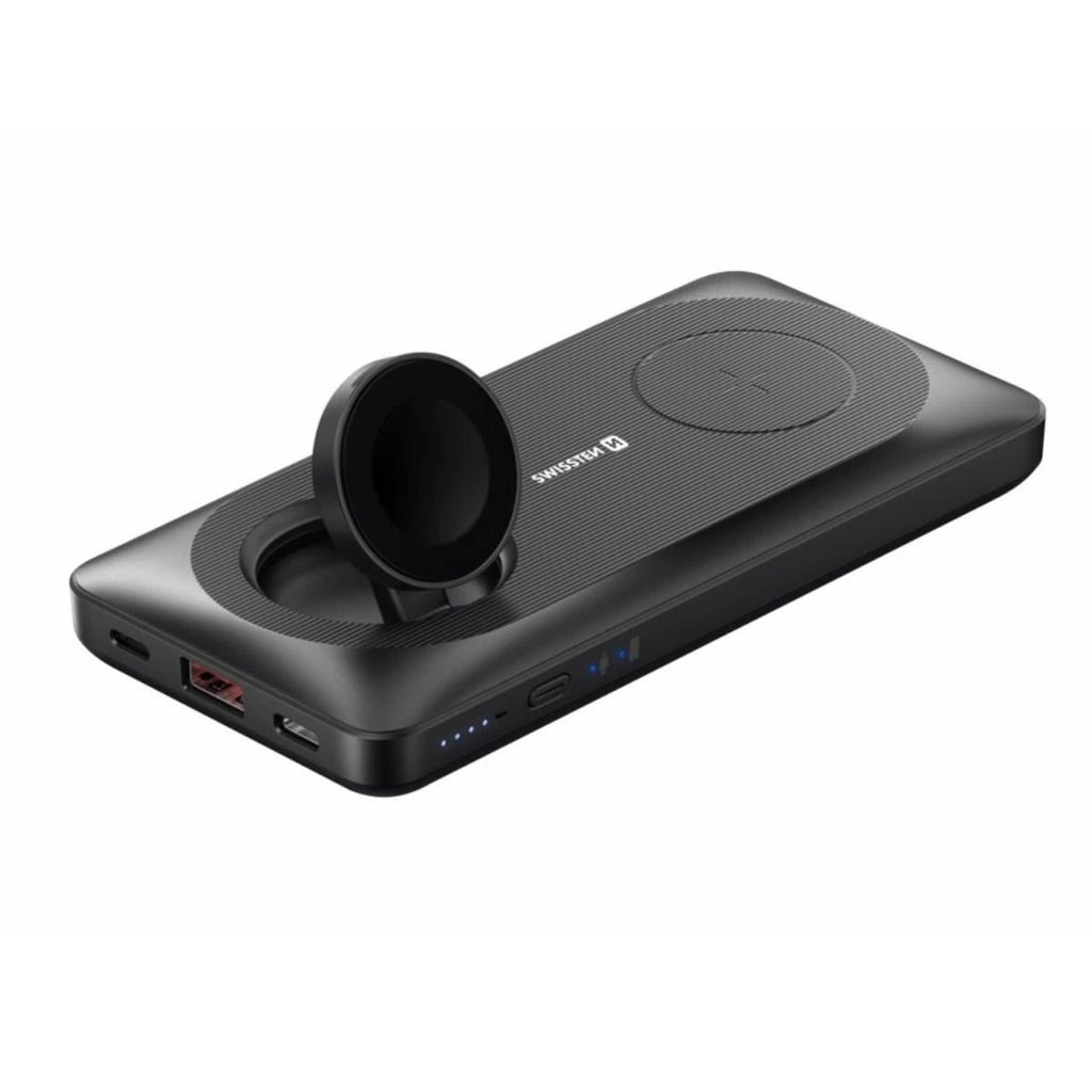SWISSTEN Powerbank 10.000 mAh 2in1 με Ασύρματη Φόρτιση MagSafe & Apple Watch 22013973