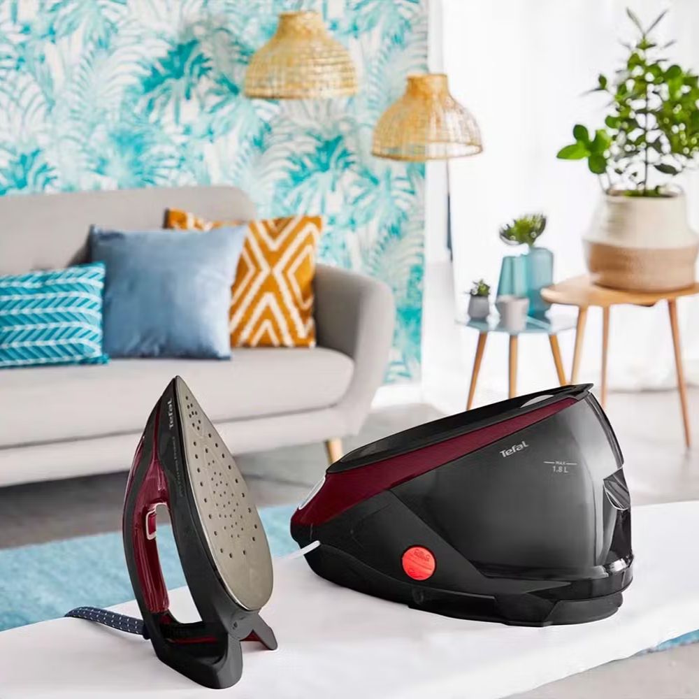 TEFAL Σύστημα Σιδερώματος Πίεσης 7.5 bar με Δοχείο Νερού 1.8 L Μαύρο GV9230