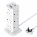 Tessan Πολύπριζο 3250W 2m με 12 Πρίζες, 2 USB-A & 1 USB-C TPS04-UK-C