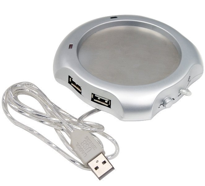 Συσκευή διατήρησης ζεστού ροφήματος + 4x USB Hub – USB Hub & Warmer