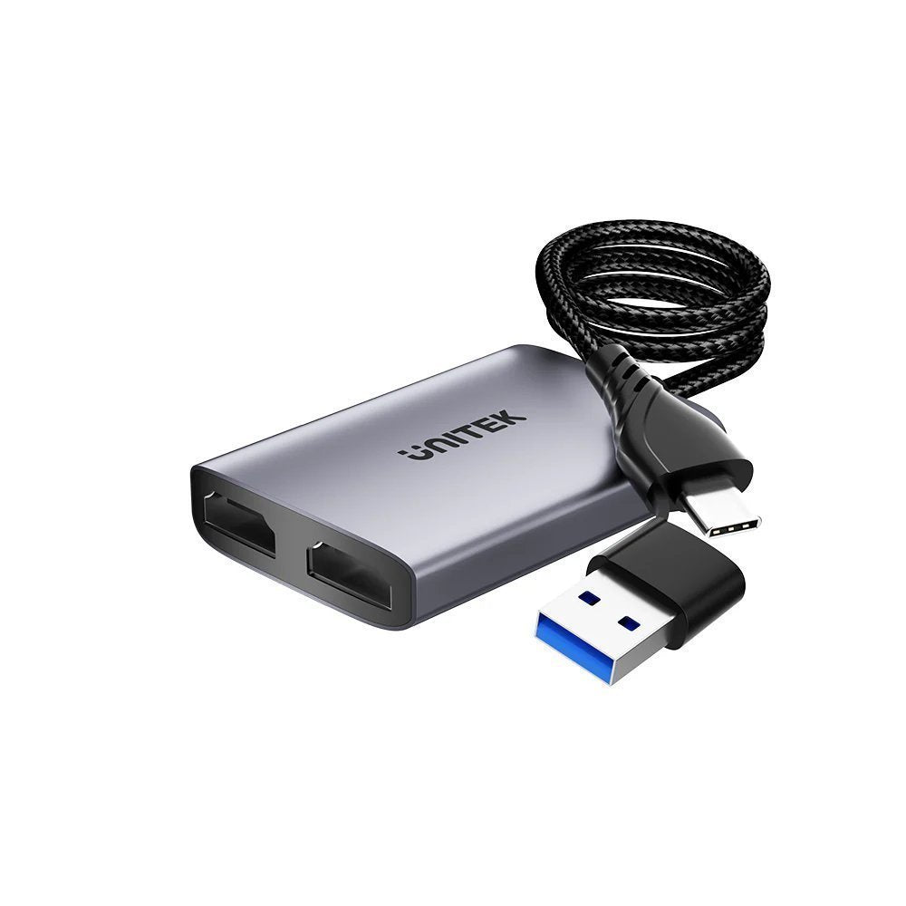 Unitek Converter USB-A/USB-C to Dual HDMI 1080P MST Win/Mac V1427A
