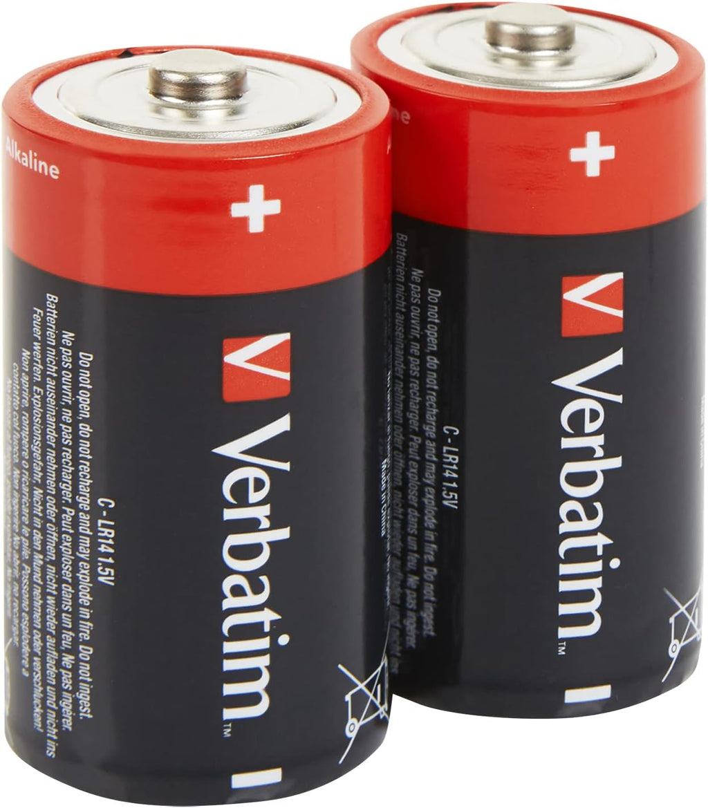 Verbatim Alkaline C 2pcs Batteries