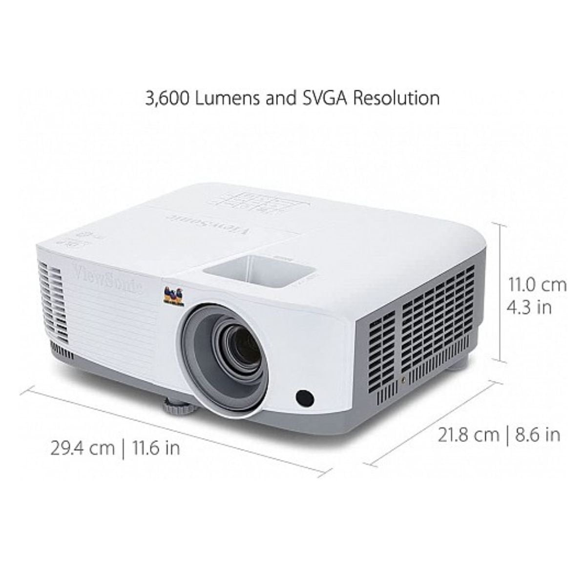 ViewSonic Projector SVGA 4000 ANSI Lumens με Τεχνολογία DLP PA503S