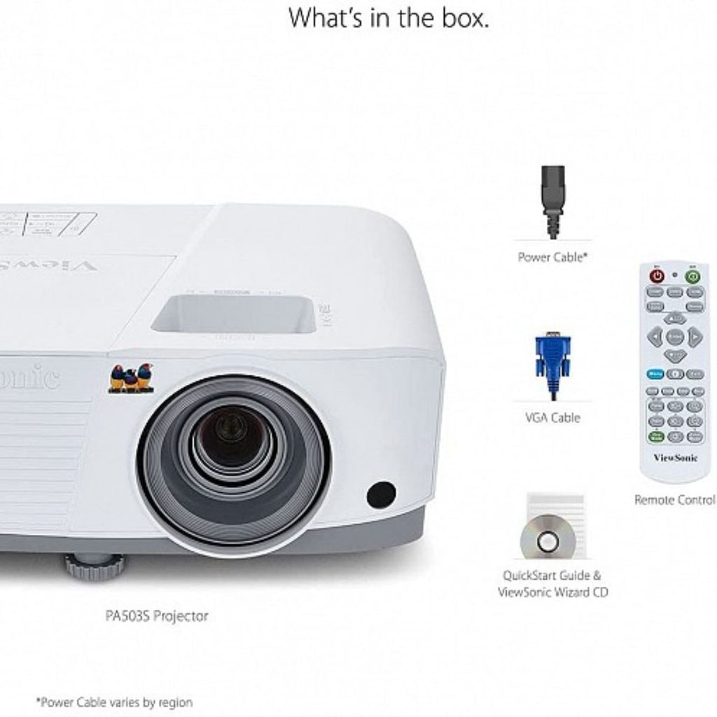 ViewSonic Projector SVGA 4000 ANSI Lumens με Τεχνολογία DLP PA503S