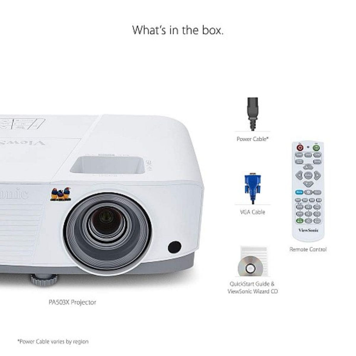 ViewSonic Projector XGA 4000 ANSI Lumens με Τεχνολογία DLP PA503X