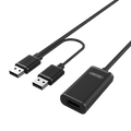 Unitek Y-279 USB2.0 USB-A Male to USB-A Female Active Extension Cable 20m