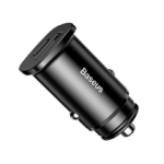 Baseus Square Metal 30W Quick Car Charger Black