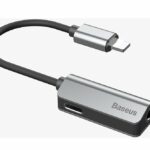 Baseus L32 Lightning Adaptor to Lightning + 3.5mm Silver