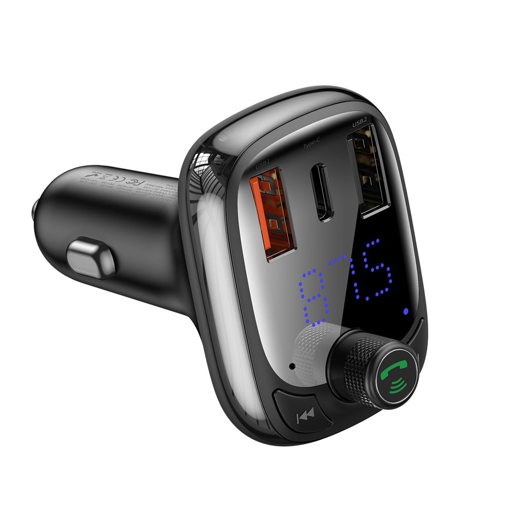 Baseus CCTMB01 Car Charger with USB/BT/SD/FM Transmitter OfficeWorks