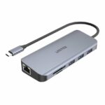 Unitek D1026B TypeC Hub 3xUSB3.0/HDMI/VGA/Gb/SD/PD