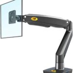 NBMounts F100A Ergonomic Extra Long Sit & Stand Monitor Mount Black